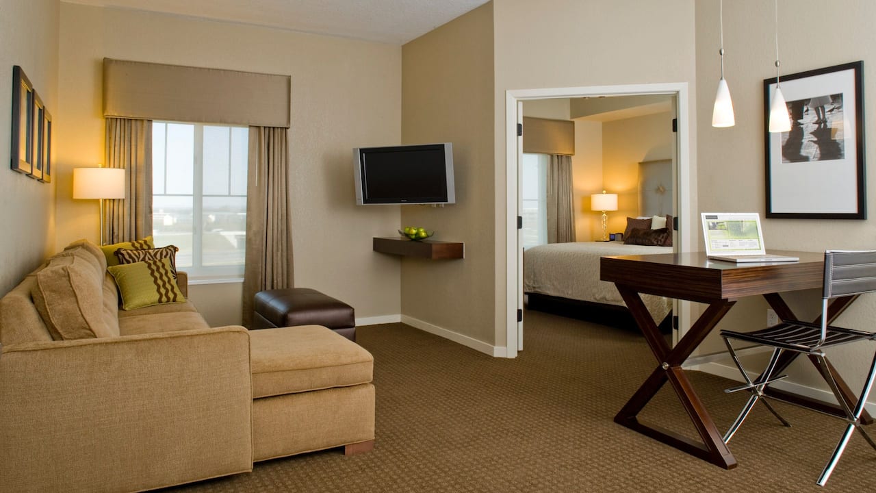 Hyatt House Studio Suite with Laptop