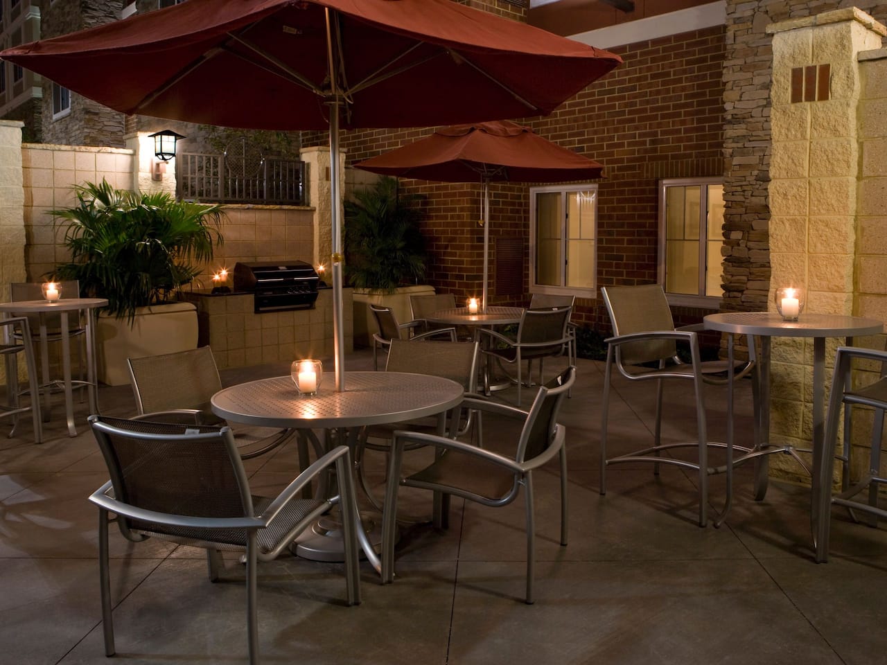 Hyatt House Patio at Night