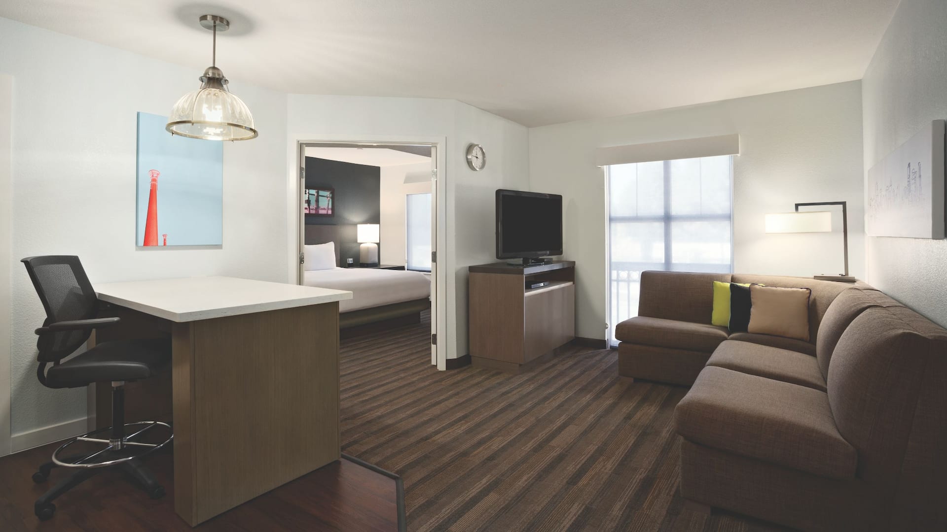 Hyatt House Pleasant Hill One BR Living Room
