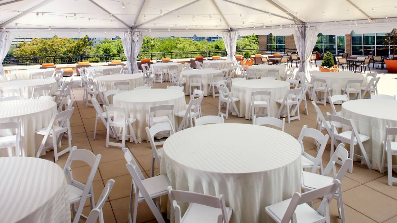 Patio Wedding Set Up
