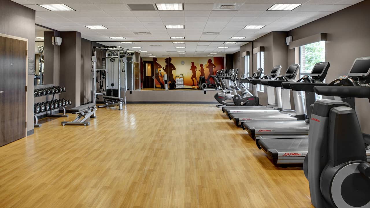Hotel in Vinings, Georgia with fitness center at Hyatt House Atlanta Cobb Galleria