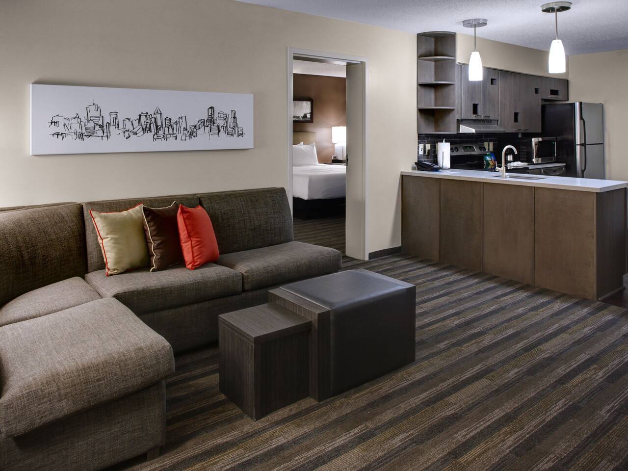 Two Bedroom Living Room Hyatt House Atlanta/Cobb Galleria