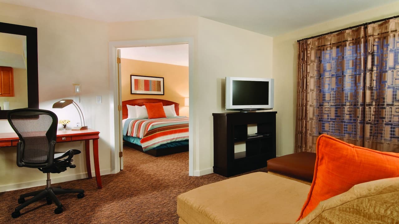Hyatt House Studio Suite with Laptop