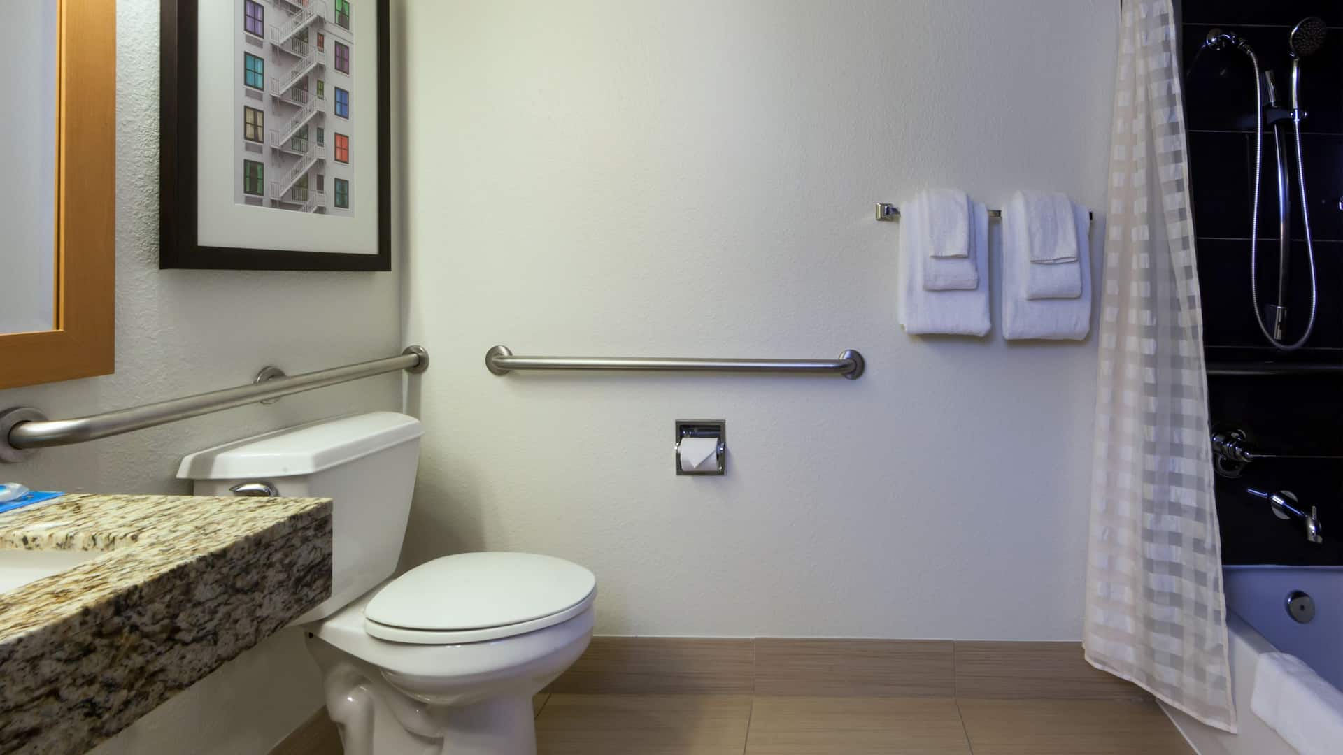 3 of 3 Hyatt House Houston/Galleria Accessible Bathroom with Tub
