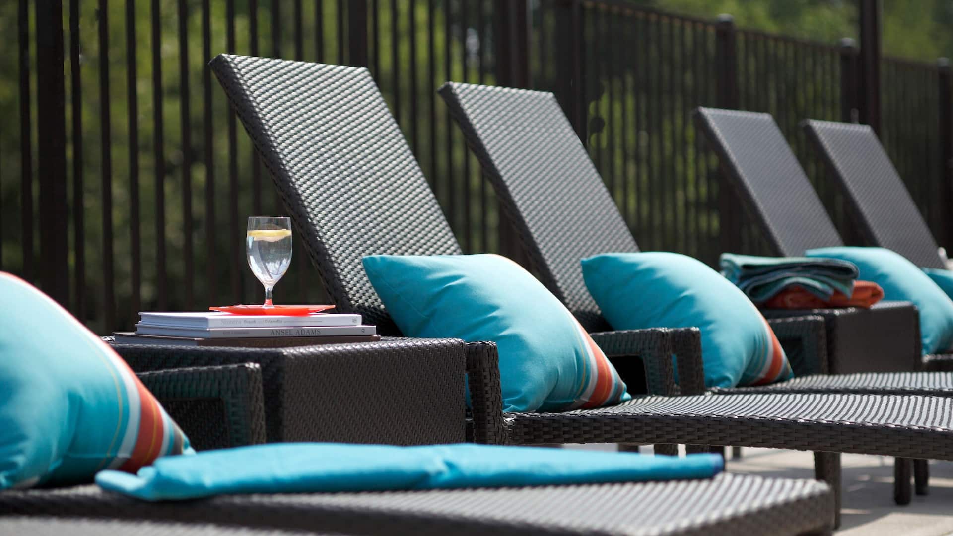 Hyatt House Raleigh Durham Airport Pool Seating Detail