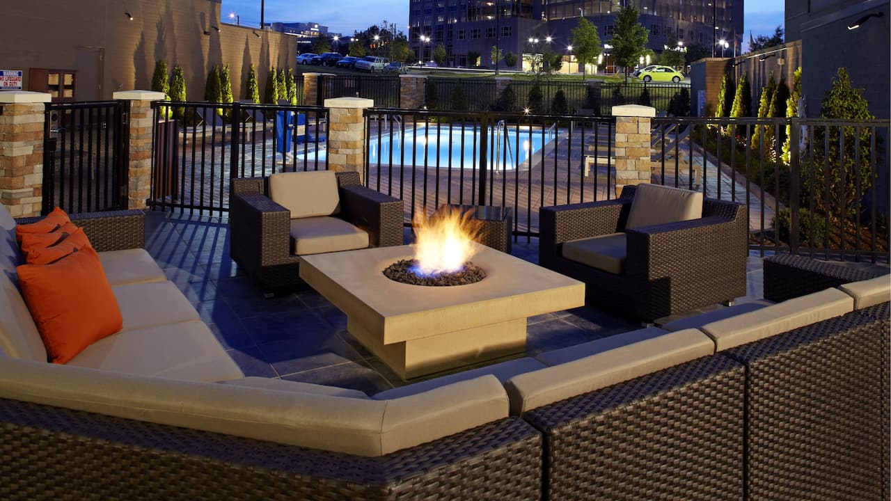 Hotel Near RDU Airport with Outdoor Fire Pit Plus Swimming Pool at Hyatt House Raleigh Durham Airport