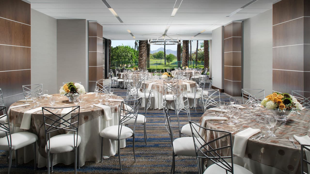 Banquet room at Hyatt Regency Scottsdale Resort & Spa At Gainey Ranch