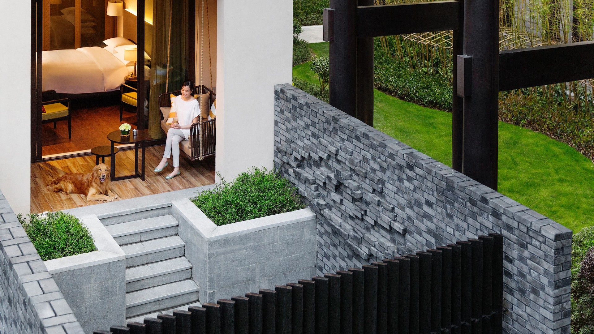 Hyatt Regency Chongming Private Garden Dog Friendly Room