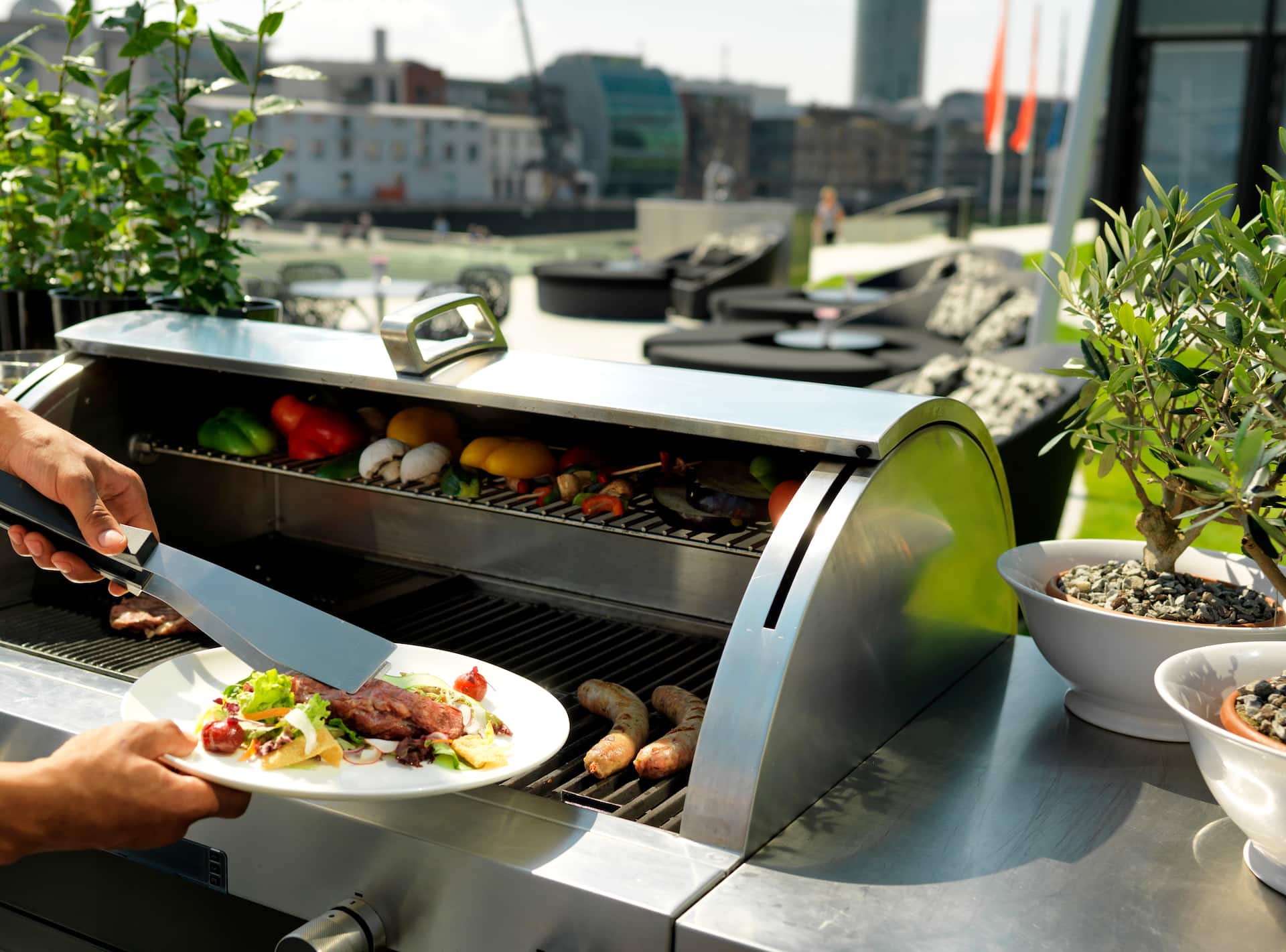 Live BBQ & Kochstation im Hyatt Regency Düsseldorf