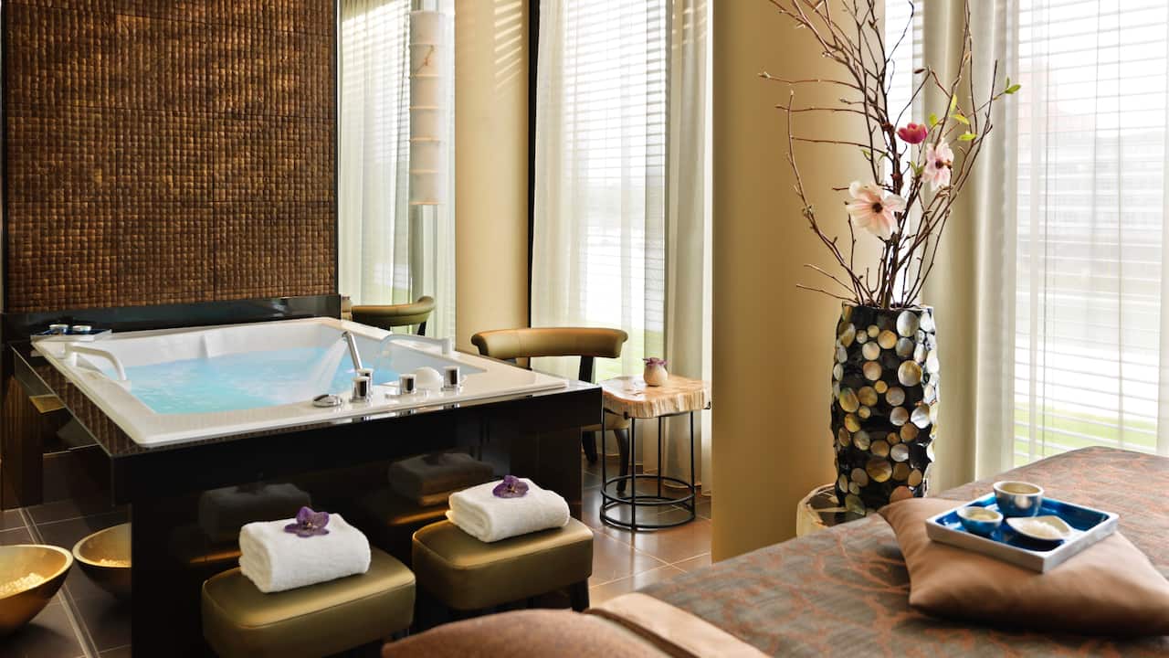 Whirlpool in hotel spa