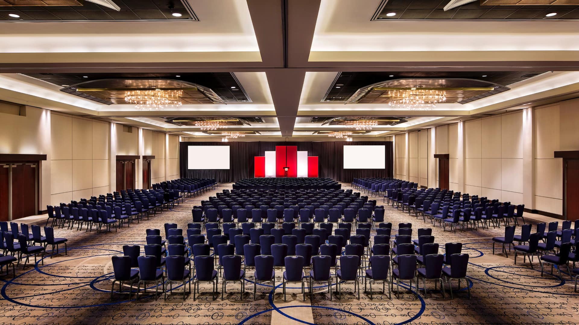 Large meeting venue at a hotel in Vancouver, Canada