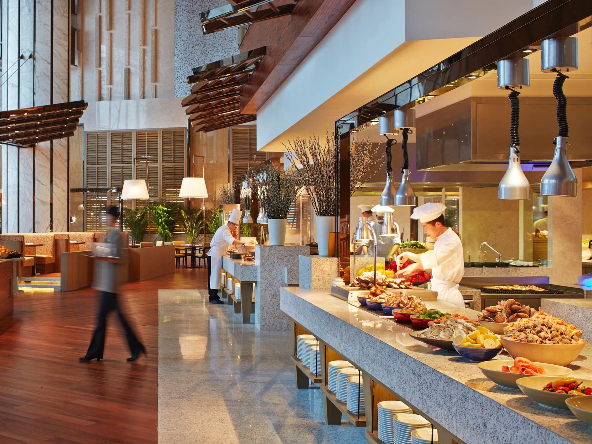 Hyatt Regency Qingdao Dining Market Cafe Birdview