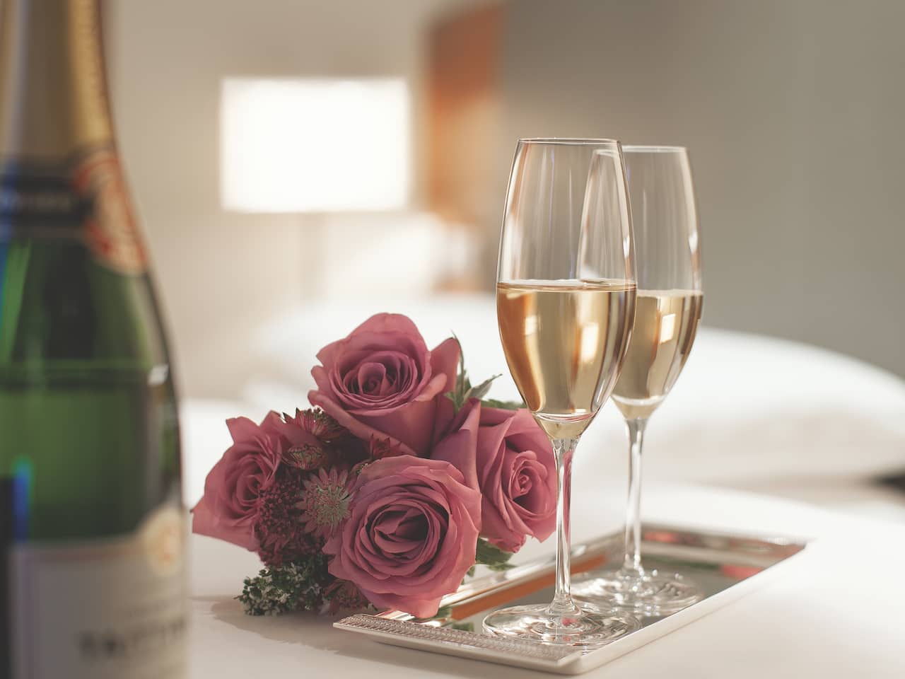 Bouquet and Champagne