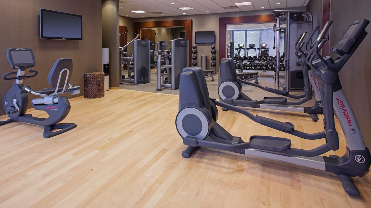 24 hour Louisville hotel fitness center at Hyatt Regency Louisville
