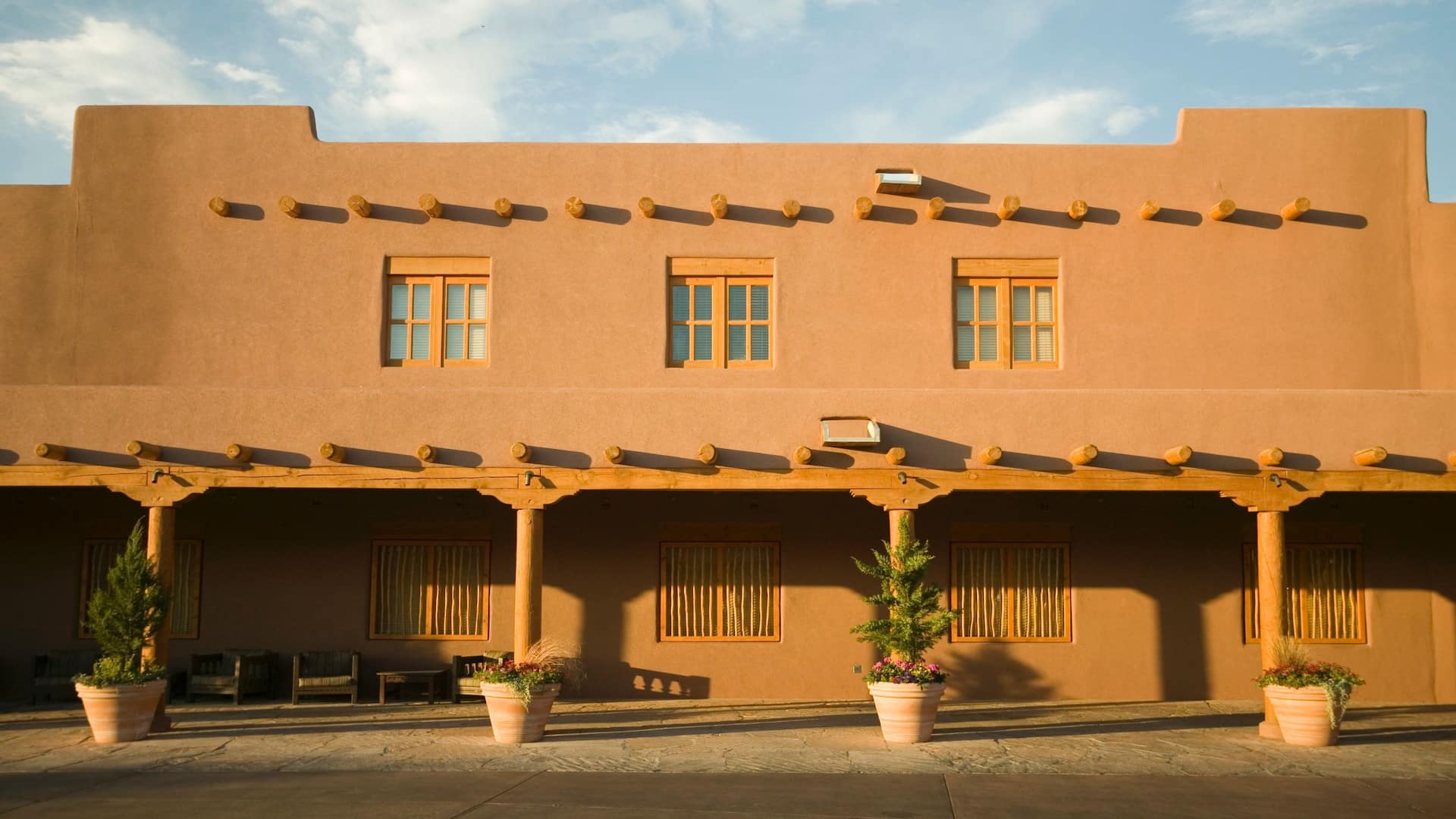 Courtyard Facade Sharp Hyatt Regency Tamaya Resort & Spa