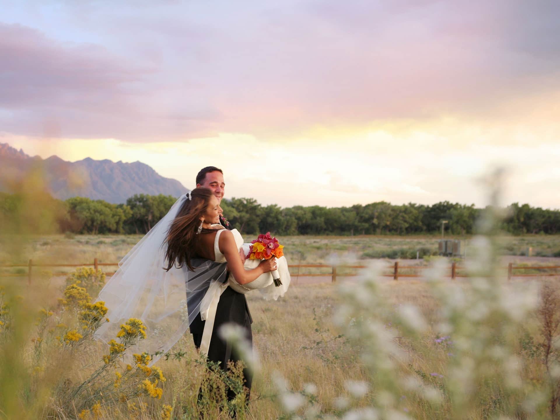 Hyatt Regency Tamaya Resort and Spa Wedding Bride and Groom