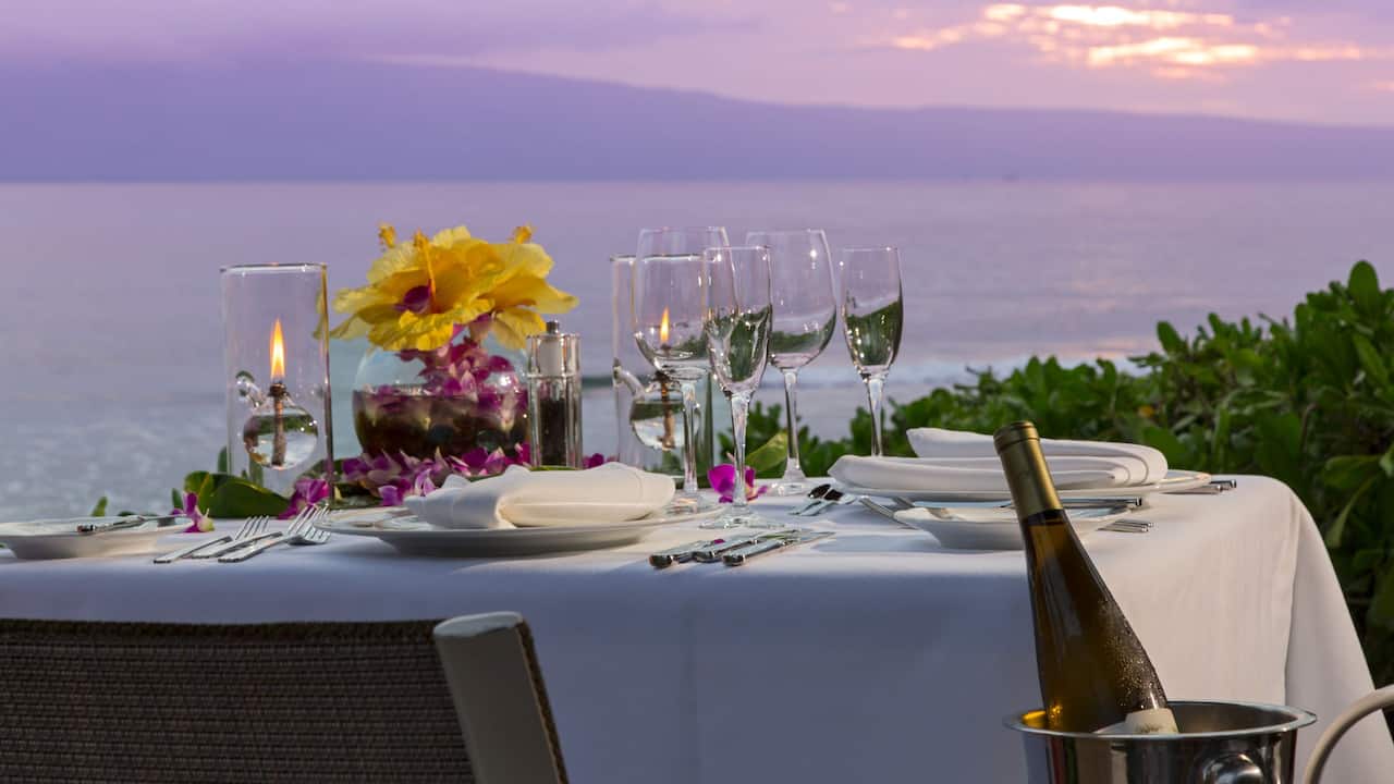 restaurant with ocean view Maui Hyatt Regency Maui Resort and Spa