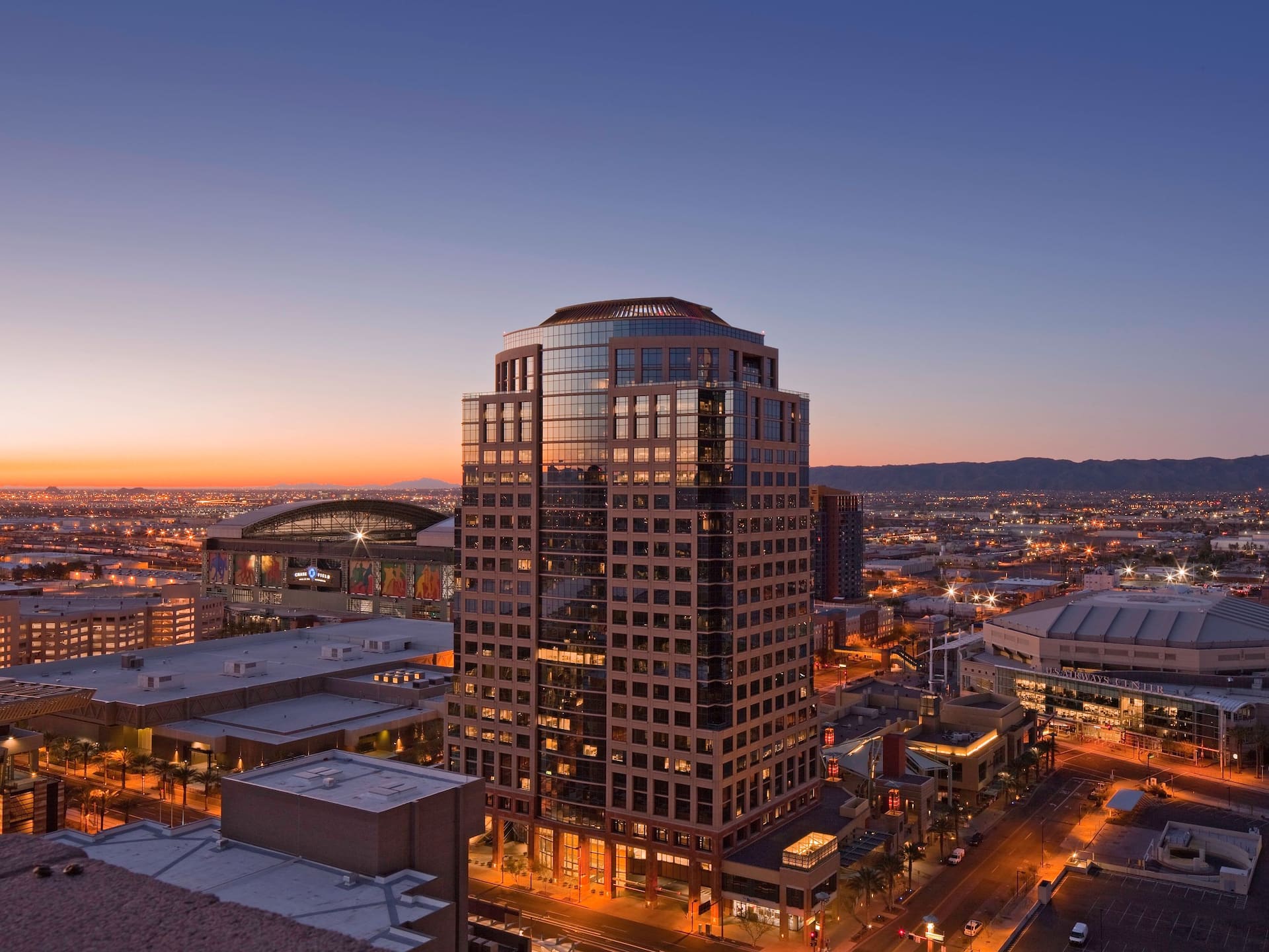Hyatt Regency Phoenix View from Compass
