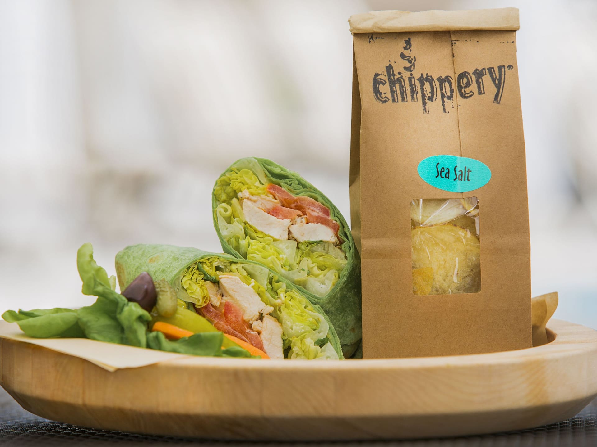 Hyatt Regency New Orleans Chicken Wrap and Chips