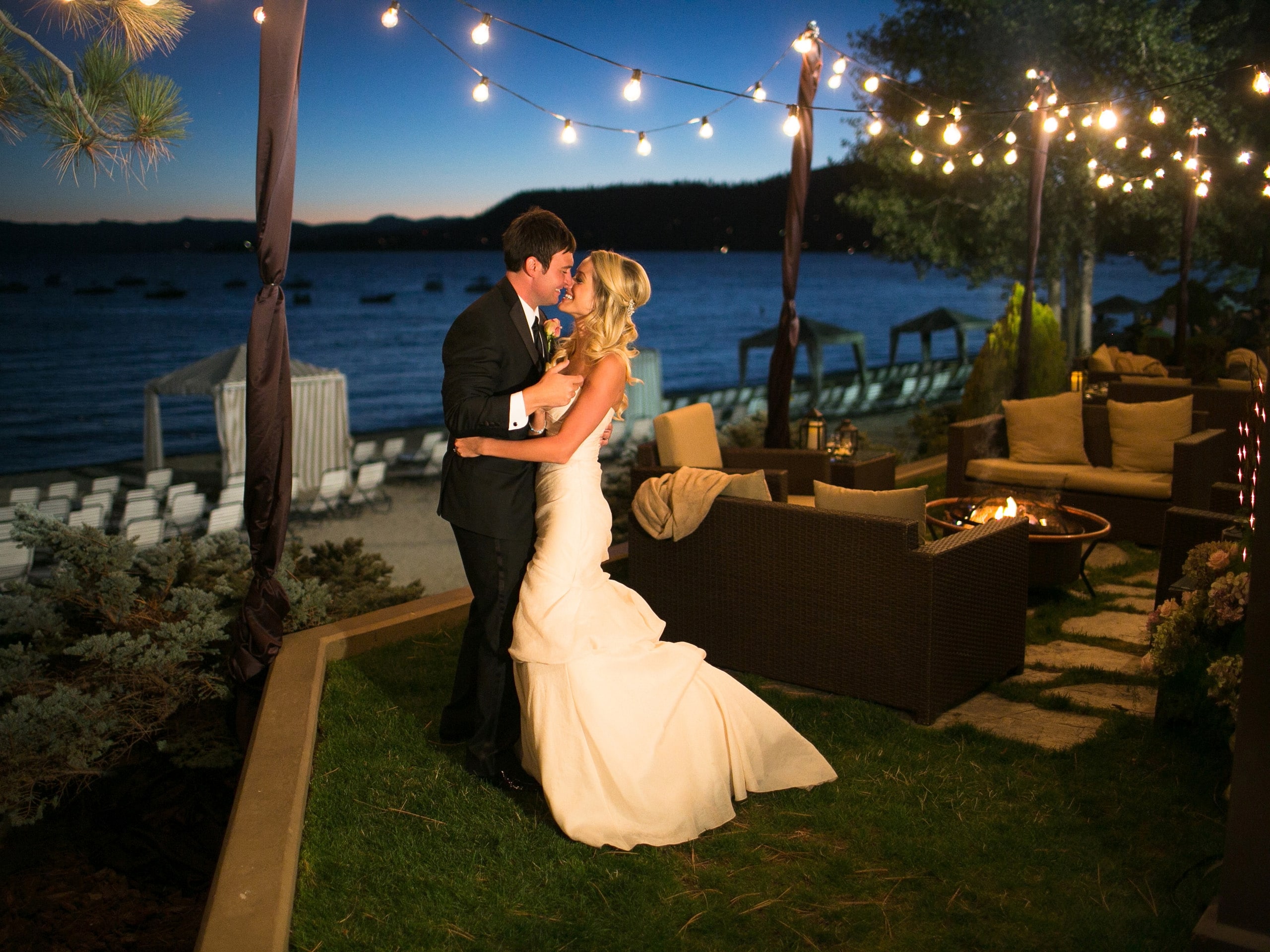 Hyatt Regency Lake Tahoe Resort, Spa and Casino Doster Wedding Embrace