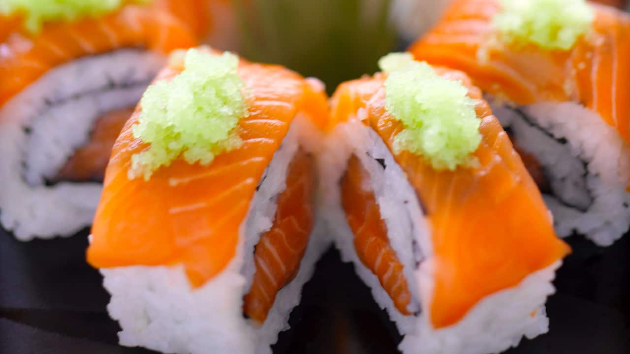 Sushi Rolls Nagisa Japanese Restaurant Hyatt Regency Kinabalu, Sabah