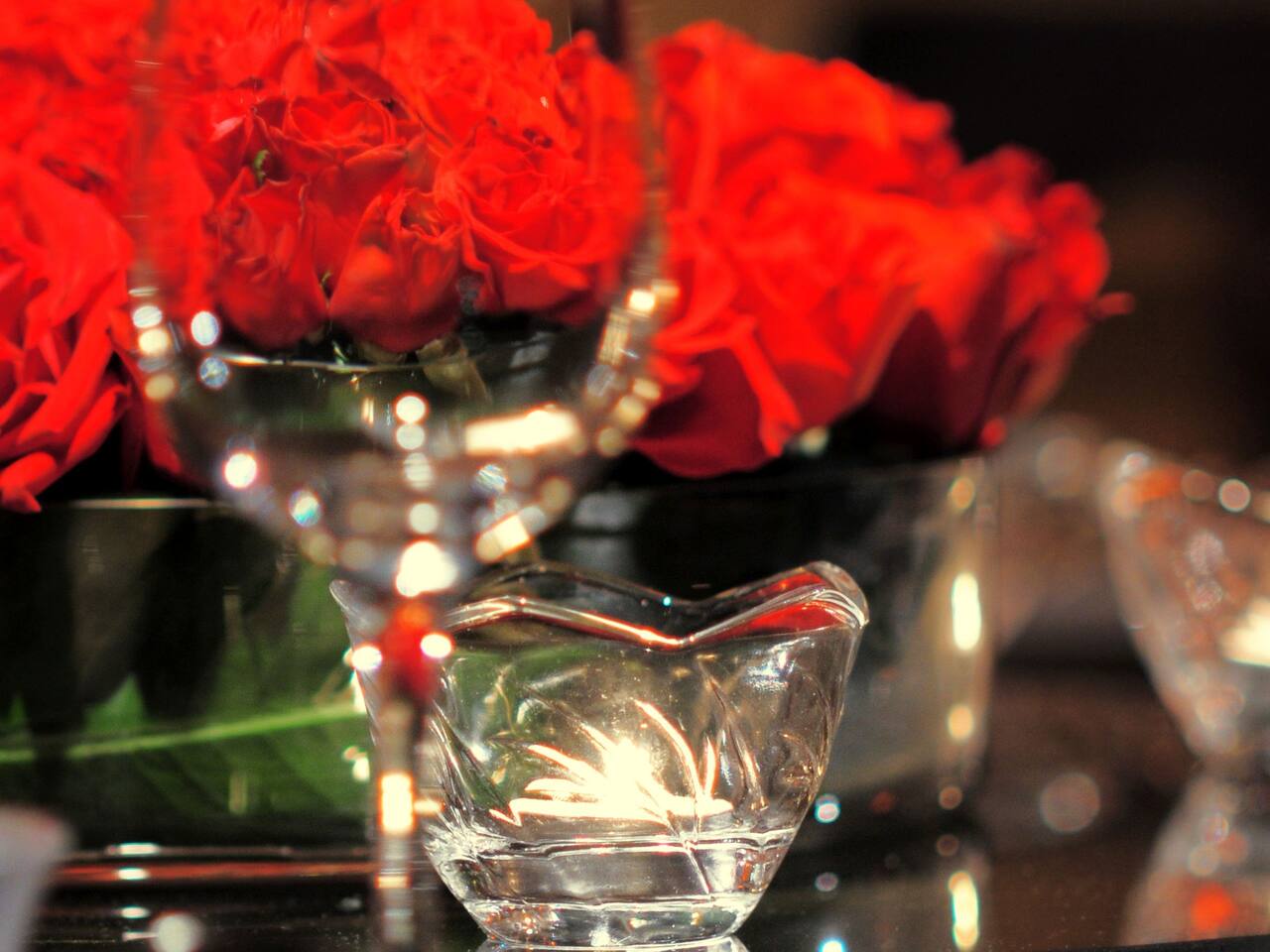 Wedding Reception Decoration (Table Centerpiece) & Ballroom for Weddings at Hyatt Regency Kinabalu