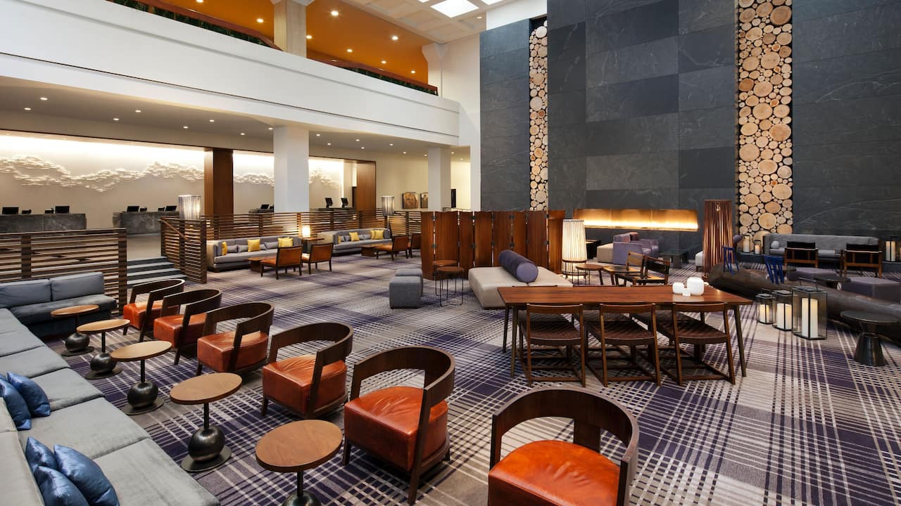 Hotel lobby in Minneapolis, MN
