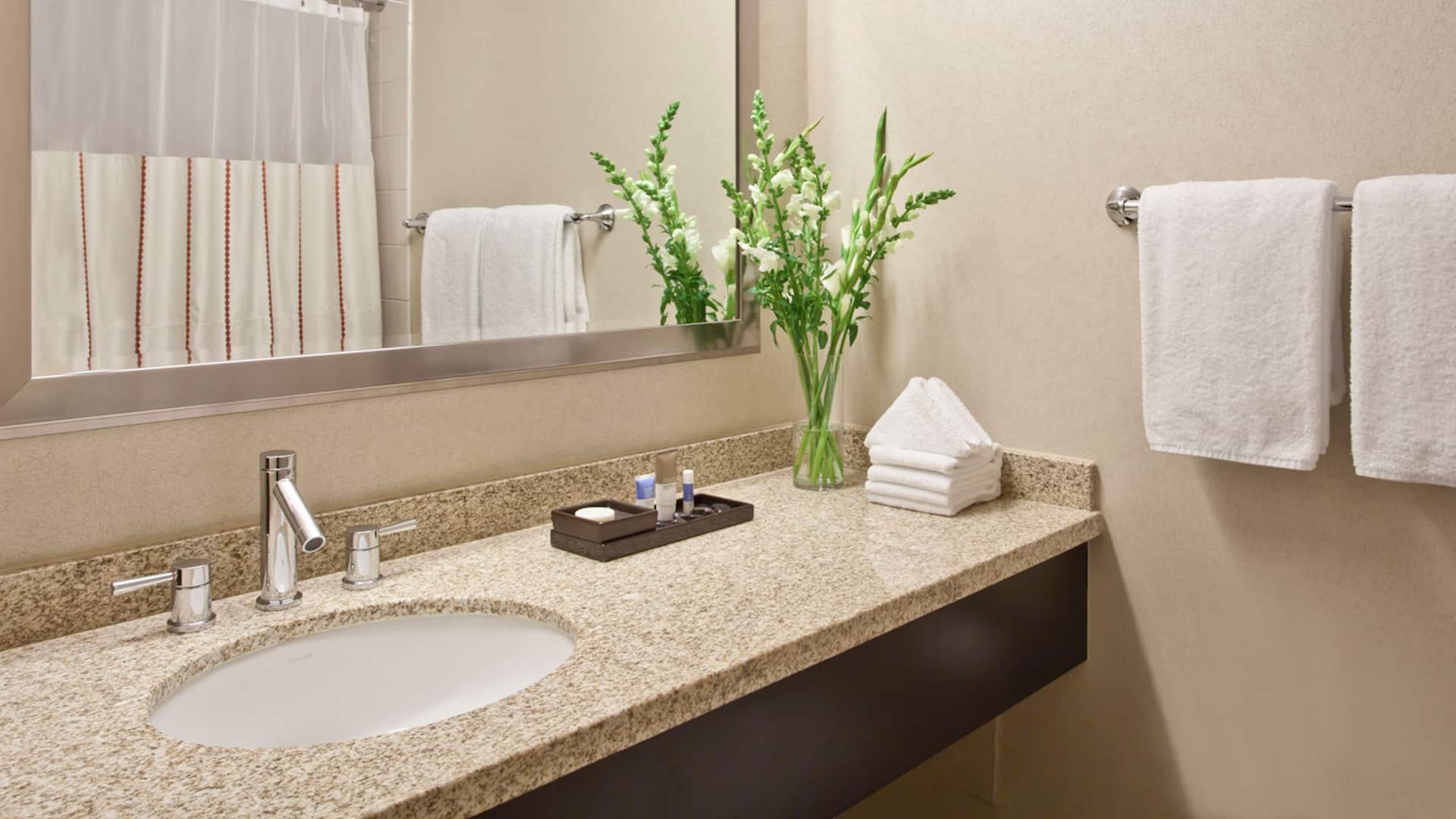 3/4 Hyatt Regency O'Hare Chicago Guest Room Bathroom