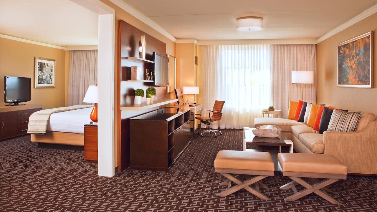 Greenwich Suite with separate seating area at Hyatt Regency Greenwich