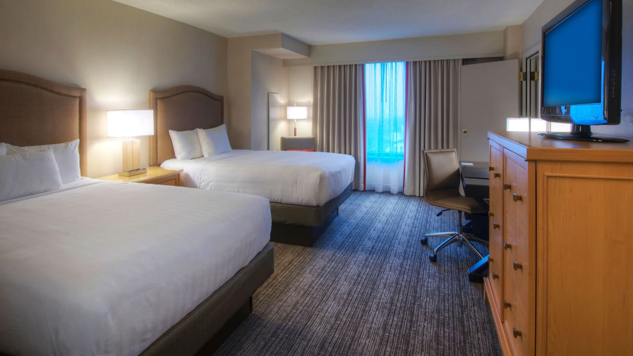 suite with double beds at Hyatt Regency Reston