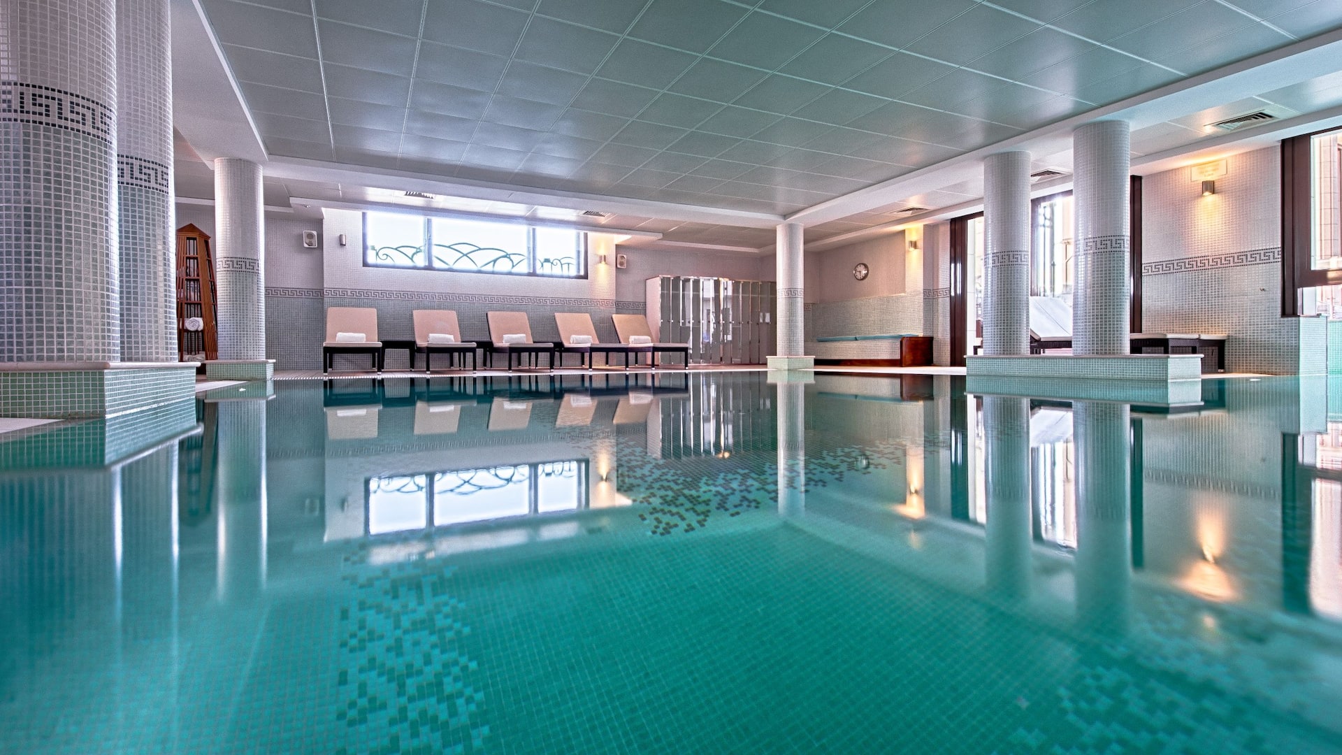 Spacious indoor pool at the hotel - Hyatt Regency Nice Palais de la Méditerranée