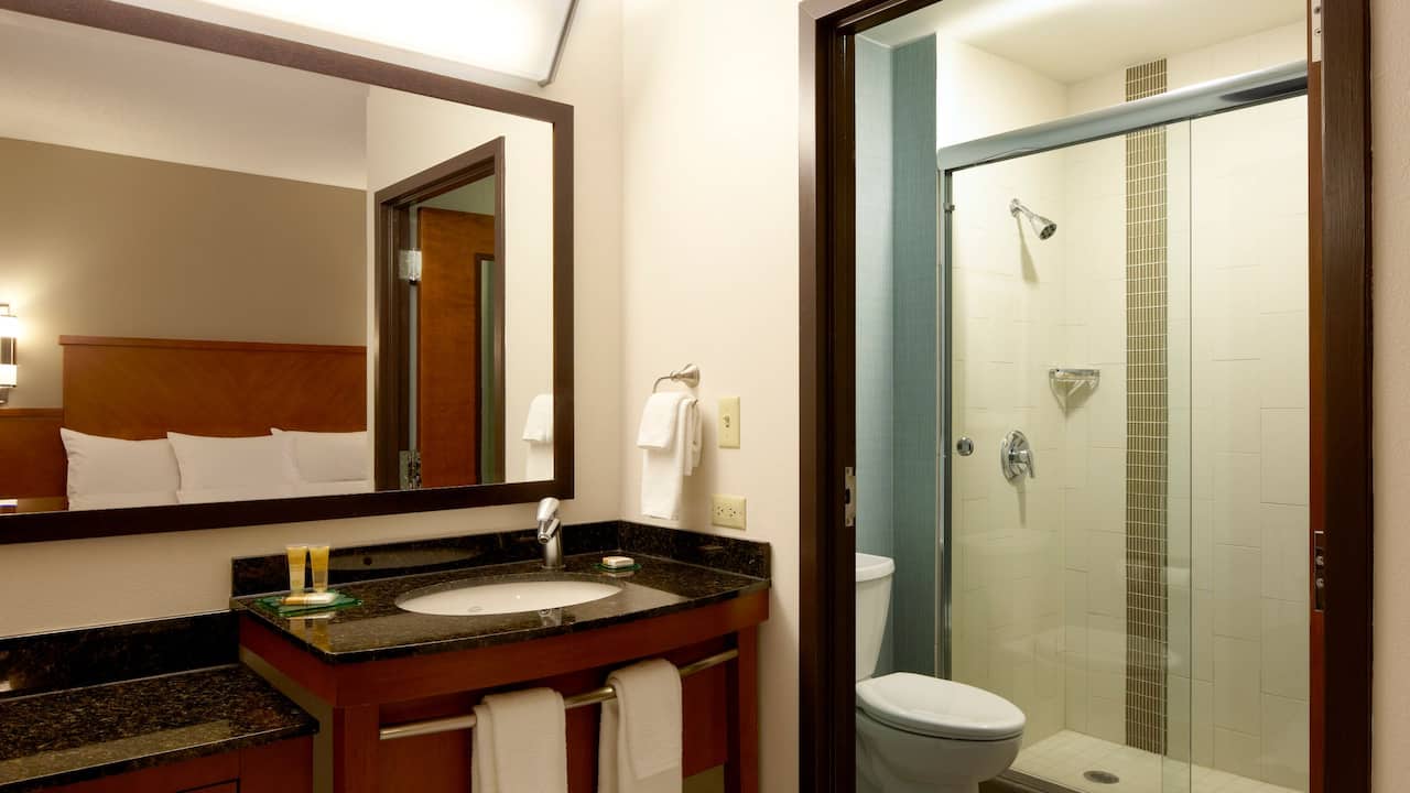 Downtown Fremont / Silicon Valley Walk in Shower Bathroom at Hyatt Place Fremont / Silicon Valley