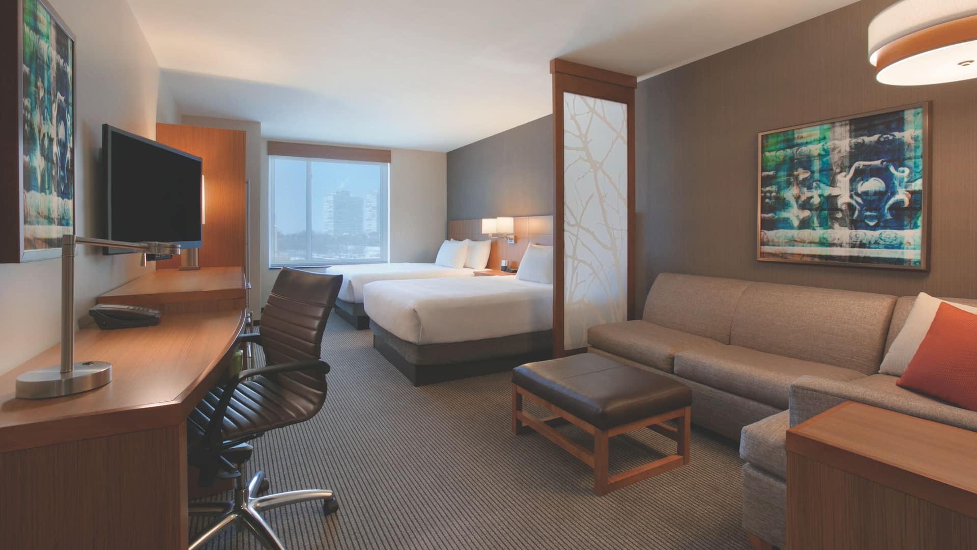 Hyatt Place Chicago-South/University Medical Center 2 Queen Guestroom