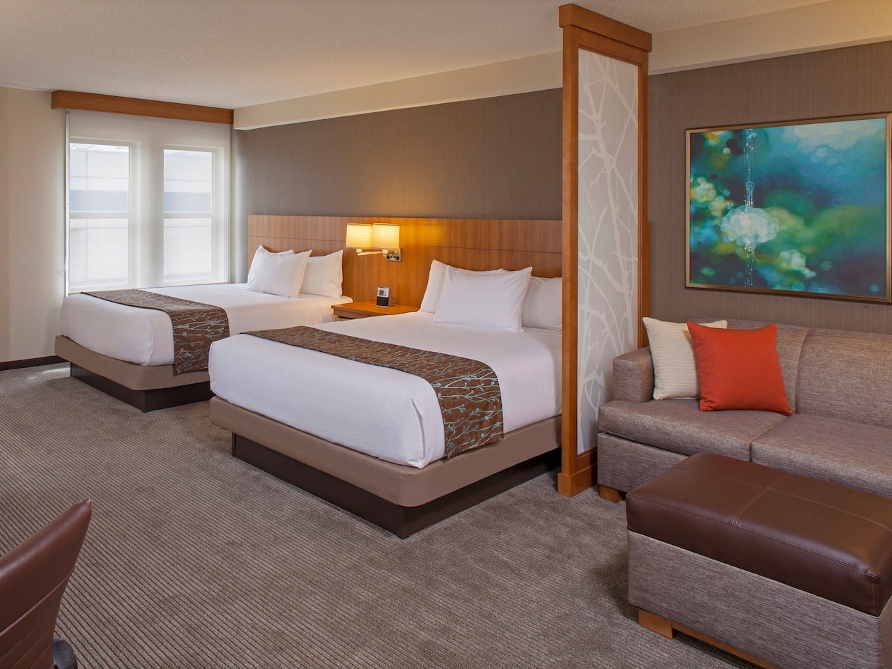 two queen beds
