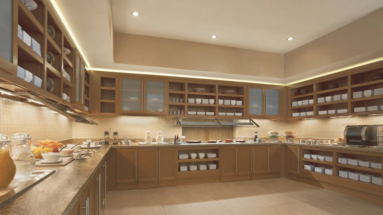 Breakfast Bar morning buffet area