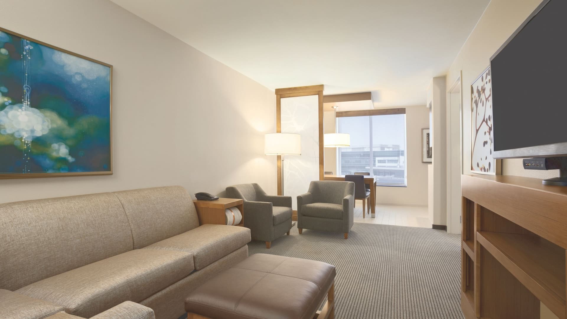 Hyatt Place Salt Lake City/Cottonwood Living Area of Suite