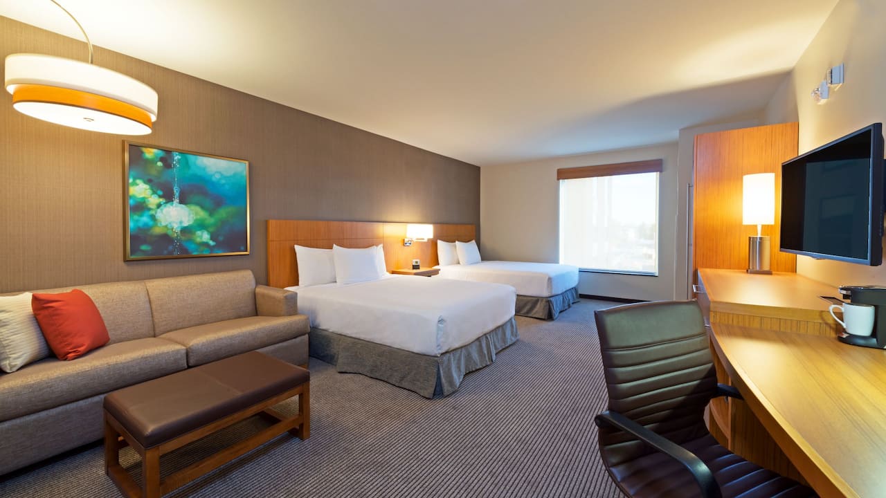 Accessible Room with Two Queen Beds and Roll-In Shower Hyatt Place Nashville Downtown
