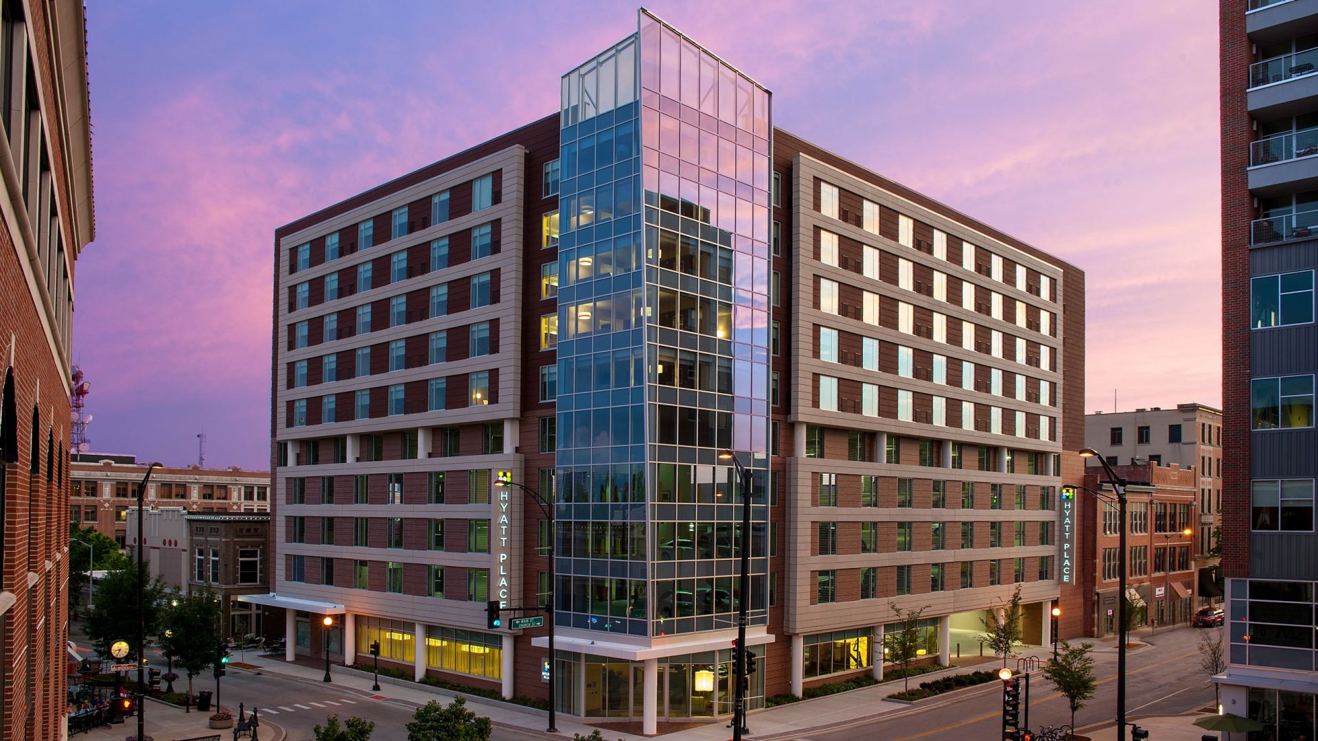Champaign Hotel Hyatt Place Urbana Hyatt Place Hotel Exterior