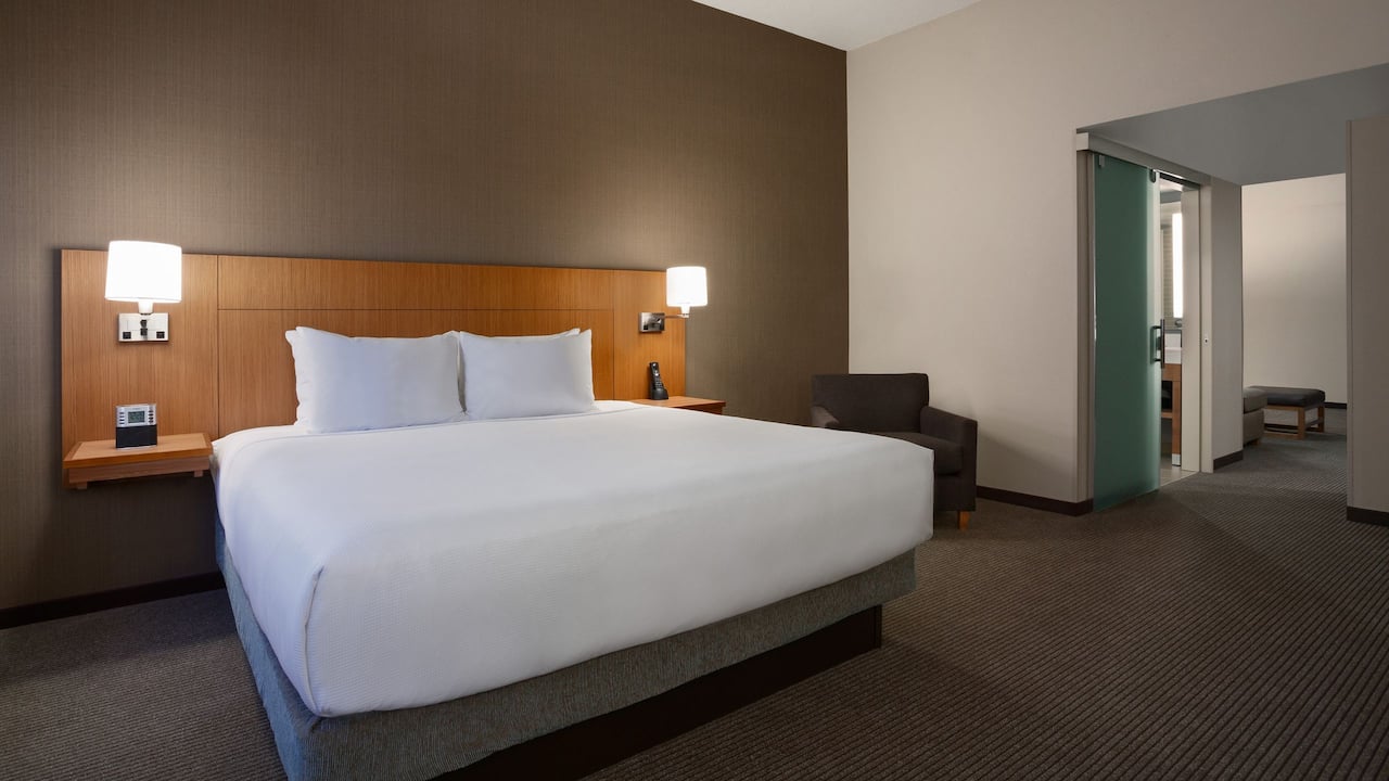 Hyatt Place Minneapolis Downtown Hotel King Suite Hyatt Place Minneapolis / Downtown king bed guest room