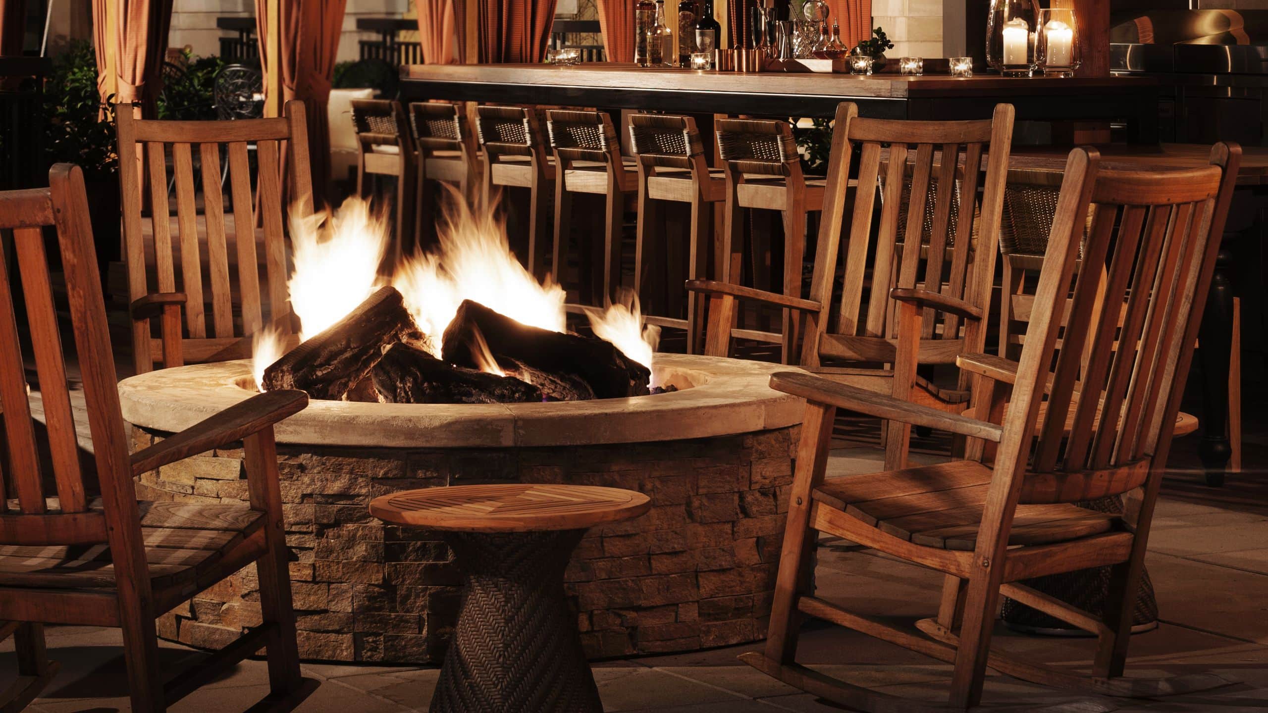 Andaz Napa Terrace East Fireplace