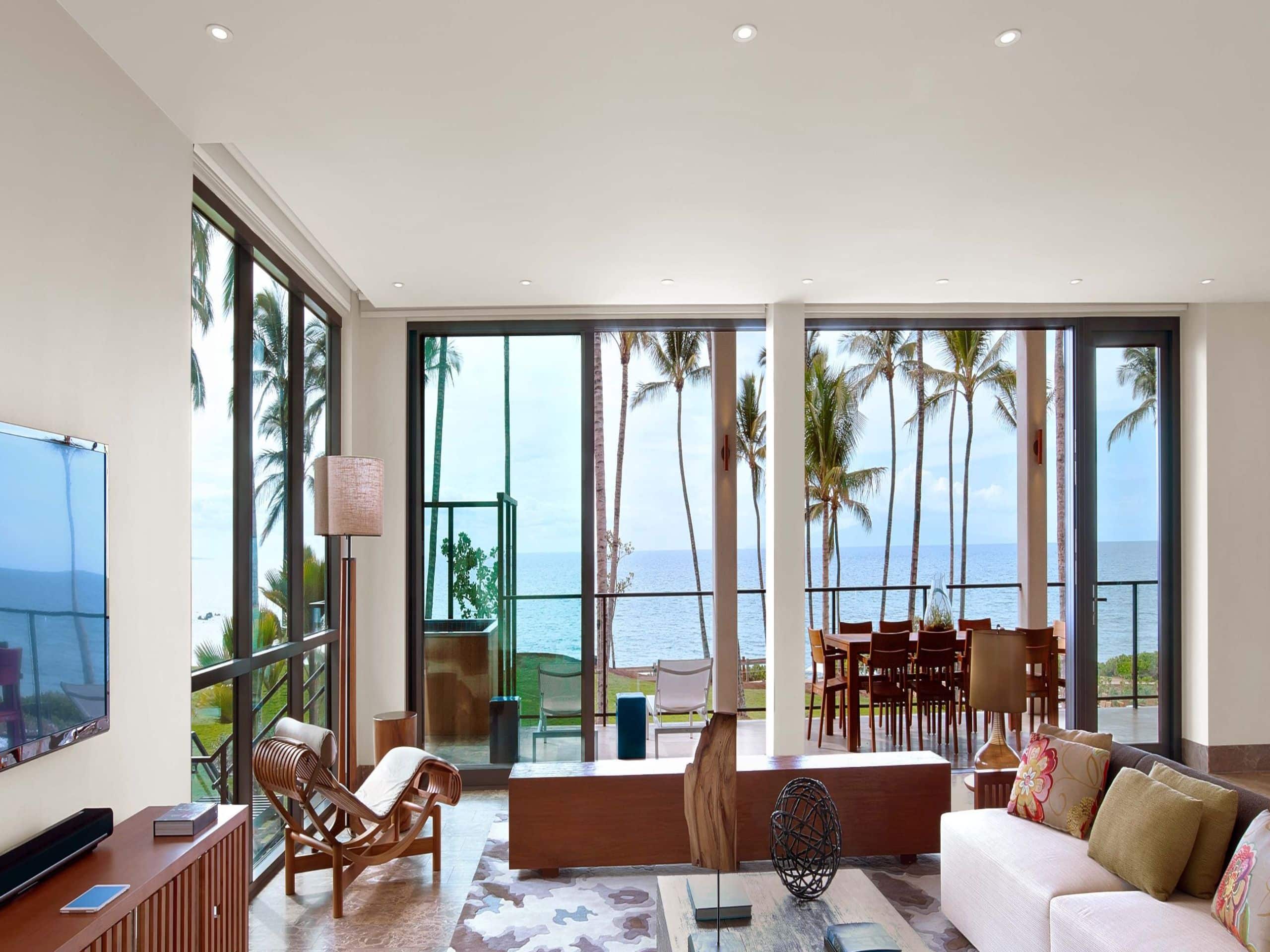 Andaz Maui at Wailea Resort Villa Living Room and View