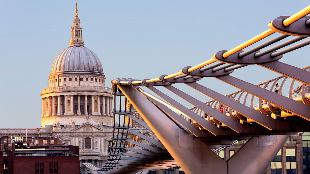 St. Paul's Cathedral and Millennium Bridge | Andaz London Liverpool Street