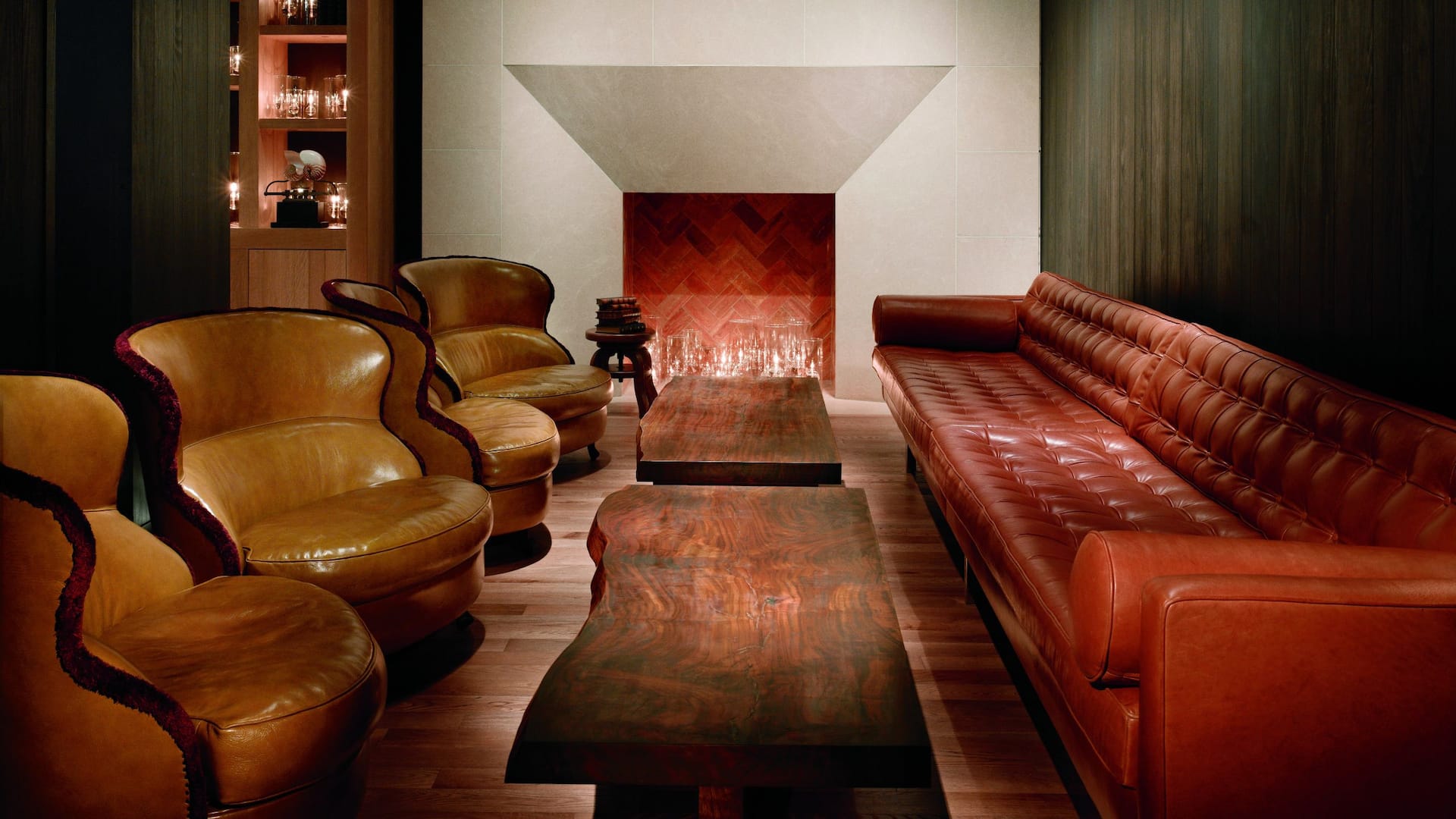 Lounge with fully furnished table at Andaz 5th Avenue