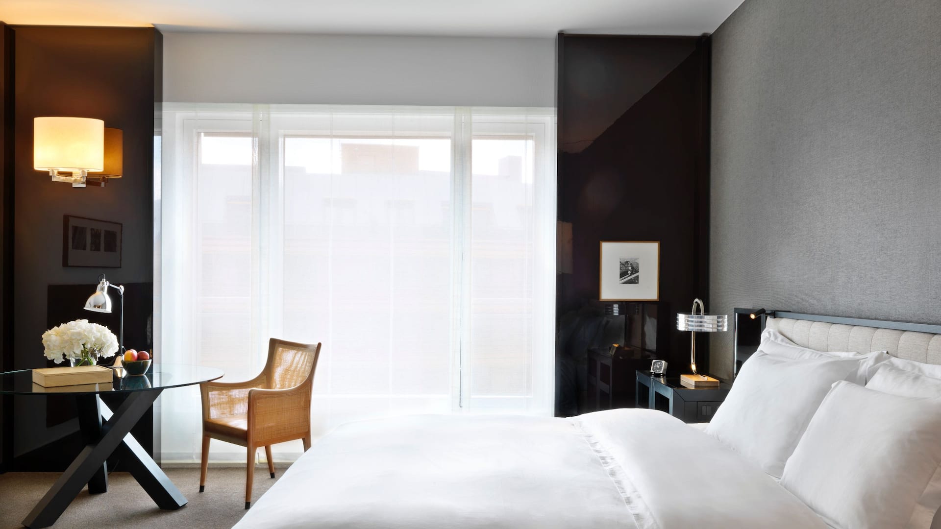 1 of 5 1 king bed with club access nightstand at grand hyatt berlin