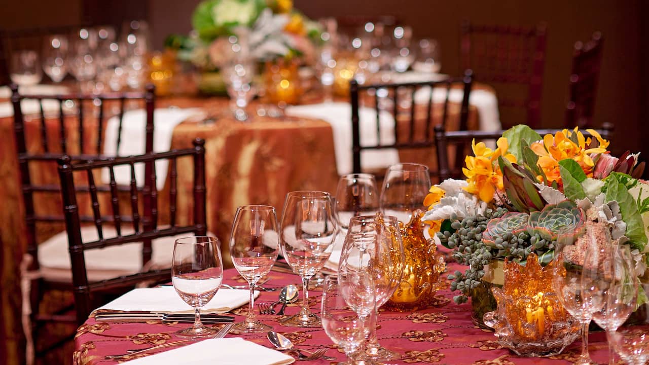 Grand Hyatt San Francisco Banquet Table