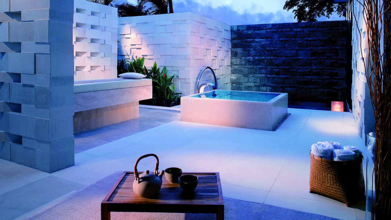 Courtyard Spa Bath Soak Kriya Spa at the Grand Hyatt Bali