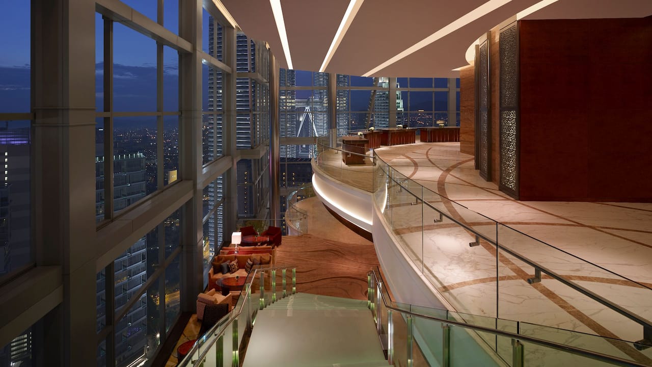 Sky Lobby (KLCC and Twin Towers View) at Grand Hyatt Kuala Lumpur, Malaysia