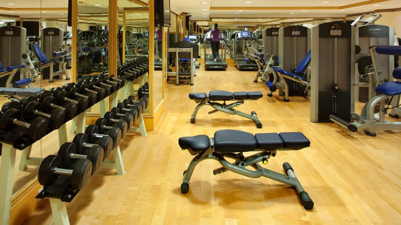 Club Olympus Fitness center at Grand Hyatt Muscat 