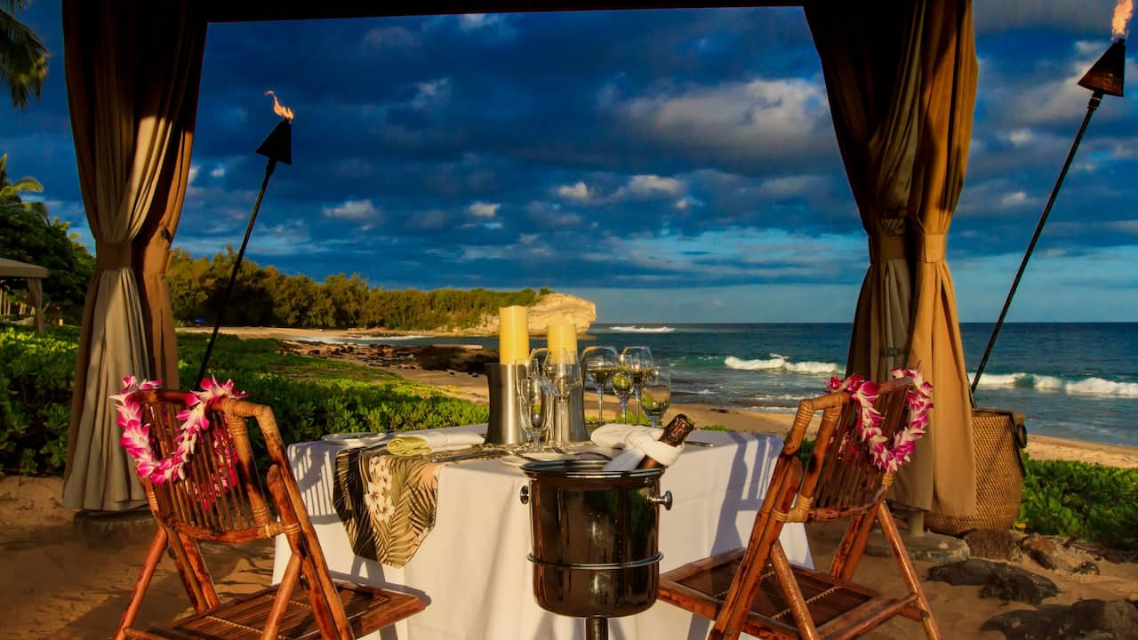Grand Hyatt Kauai Resort Exclusive Beachside Dining