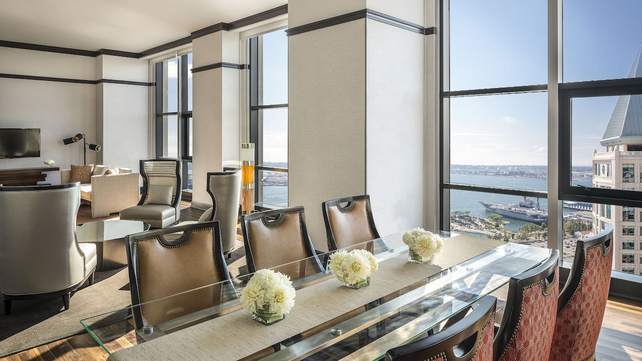 Presidential Suite Dining Room at Manchester Grand Hyatt San Diego